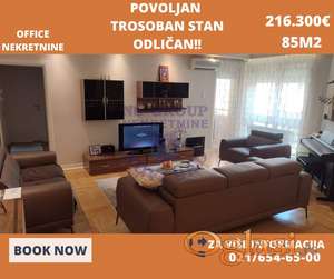 Trosoban - 85m2 - Nova Detelinara !  S P U Š T E N A   C E N A >>>> 192610E